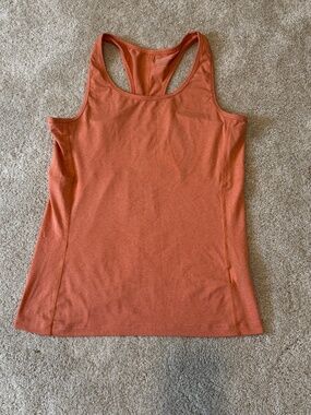 Muted orange heathered workout tank